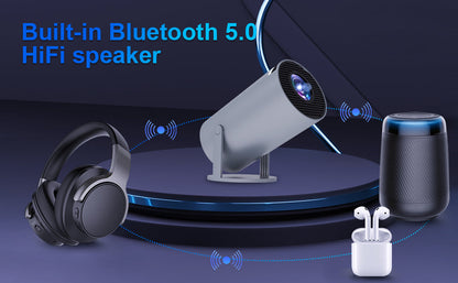 Magcubic HY300 Pro Portable 4K Decoding Projector - WiFi6, Android 11, Bluetooth 5.0 - Ultra-Sharp Imaging, Smart Connectivity, Superior Audio - Grey (Copy) Magcubic
