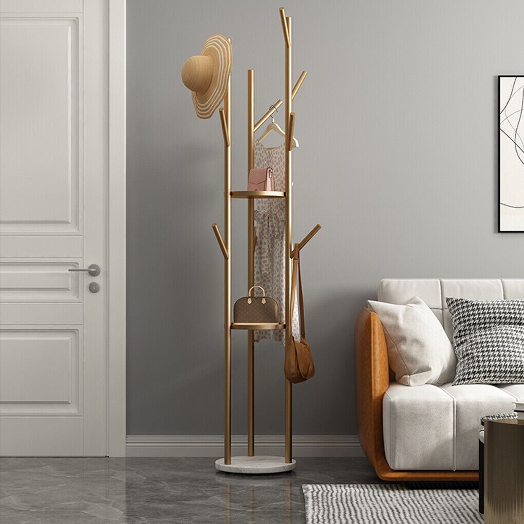 Marble & Metal Coat Rack Stand Heavy Duty Tristar Online
