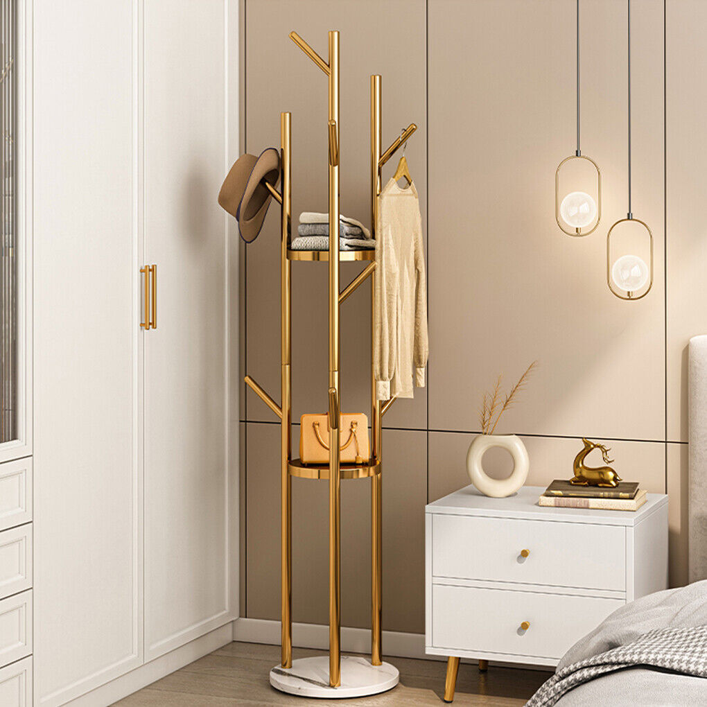 Marble & Metal Coat Rack Stand Heavy Duty Tristar Online