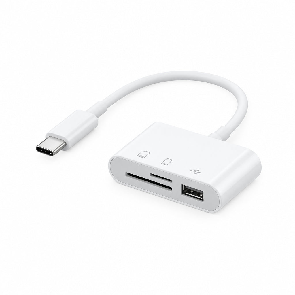 Mobile Sync 3-in-1 Card Reader - Multi-Function Memory Card Reader Tristar Online