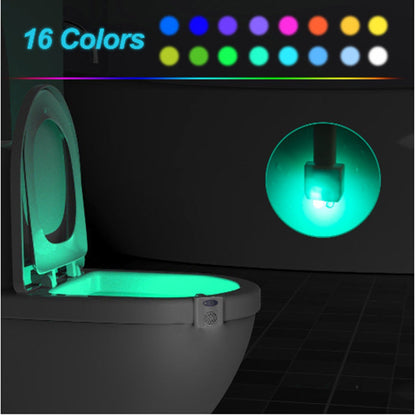 Motion Sensor Toilet Night Light with Aromatherapy Diffuser - 16 Colour Changing LED Bowl Lamp - Smart Activated Bathroom Air Freshener and Night Safety Light Tristar Online