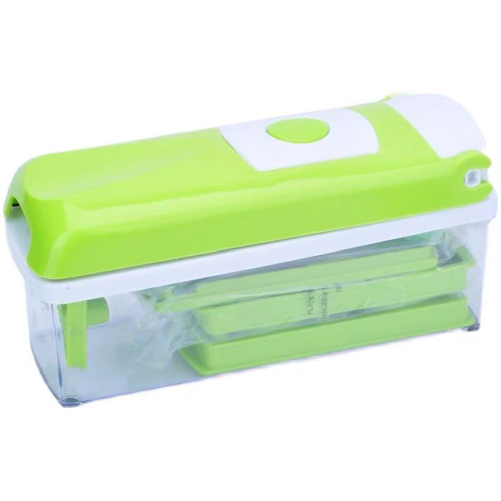 Multi-Functional Vegetable Chopper & Slicer Set - Dicer, Grater with Food Container & Peeler(green) Tristar Online