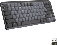 Logitech MX Mechanical Mini Wireless Illuminated Keyboard, Tactile Quiet Switches, Backlit, Bluetooth, USB-C, MacOS, Windows, Linux, iOS, Android, Metal (Copy) Logitech