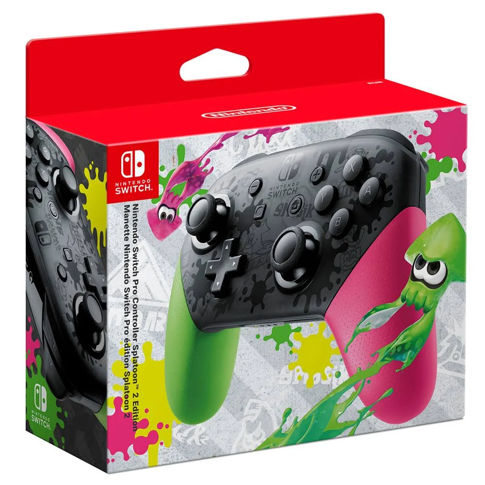 Nintendo Switch Controller Pro Wireless Splatoon 2 Edition - Pristine Refurbished Microsoft
