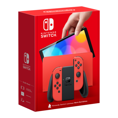 Nintendo Switch Console OLED Model - Mario Red Edition - Excellent - Refurbished Nintendo