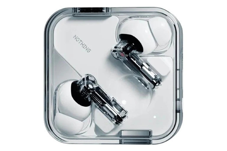 NOTHING (R) Ear 2024 Wireless Earbuds – Black & White Edition – True Wireless Bluetooth Earphones with Charging Case - White