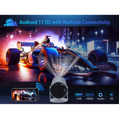 Magcubic HY300 Pro Portable 4K Decoding Projector - WiFi6, Android 11, Bluetooth 5.0 - Ultra-Sharp Imaging, Smart Connectivity, Superior Audio - ( OP ) Magcubic
