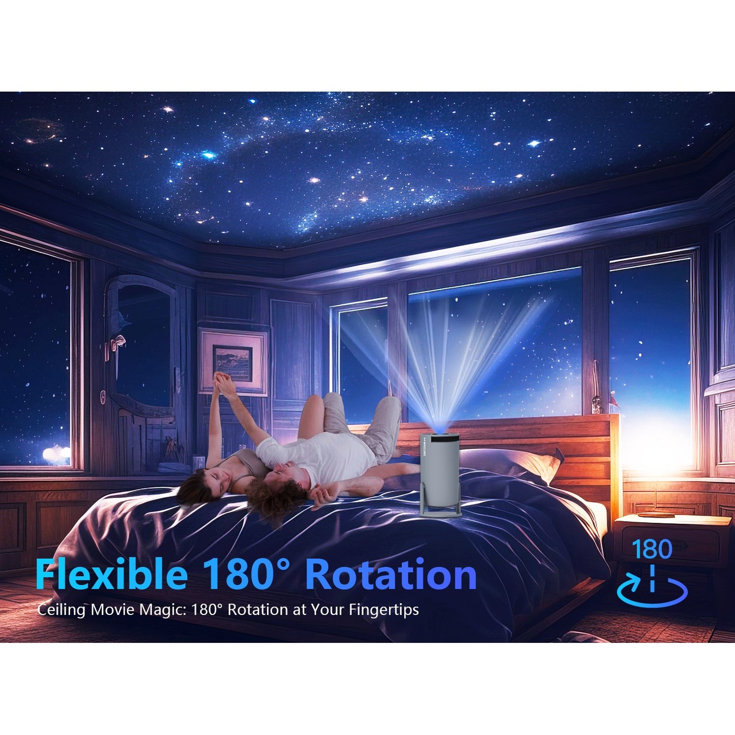 Magcubic HY300 Pro Portable 4K Decoding Projector - WiFi6, Android 11, Bluetooth 5.0 - Ultra-Sharp Imaging, Smart Connectivity, Superior Audio - ( OP ) Magcubic