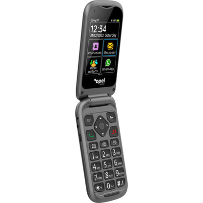Opel Mobile 4G TouchFlip (2.8", Big Button, Flip Phone) - Black (AU Version) - Pristine - Refurbished (Copy) Opel