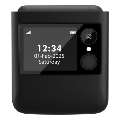 Opel Mobile Flip Fold 4G (2.4-inch, 64MB RAM+128MB Storage) - Black (AU Version) - Pristine - Refurbished (Copy) Opel