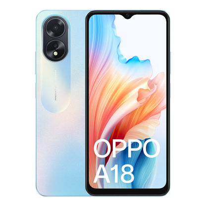 OPPO A18 (Dual Sim, 128GB/4GB, 6.56") - Glowing Blue Smartphone (AU Version) Excellent - Refurbished (Copy) OPPO