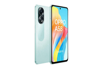 OPPO A58 (Dual Sim, 128GB/6GB, 6.72'') Dazzling Green Smartphone (AU Version) Pristine - Refurbished (Copy) OPPO