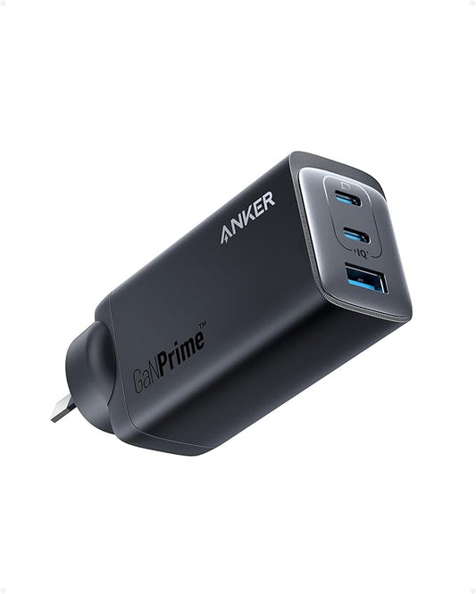 Anker 737 GaNPrime 120W 3-Port USB-C + USB-A Wall Charger (Compact High-Power) – Black (Copy) ANKER