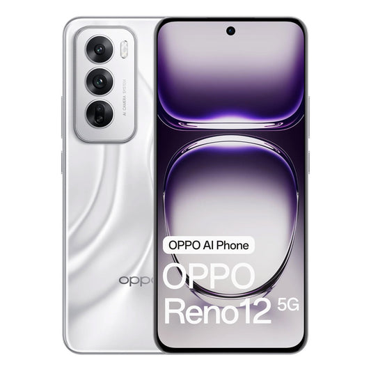 OPPO Reno12 5G (Dual Sim, 256GB/12GB, 6.7'') - Astro Silver (AU Version) - Pristine - Refurbished