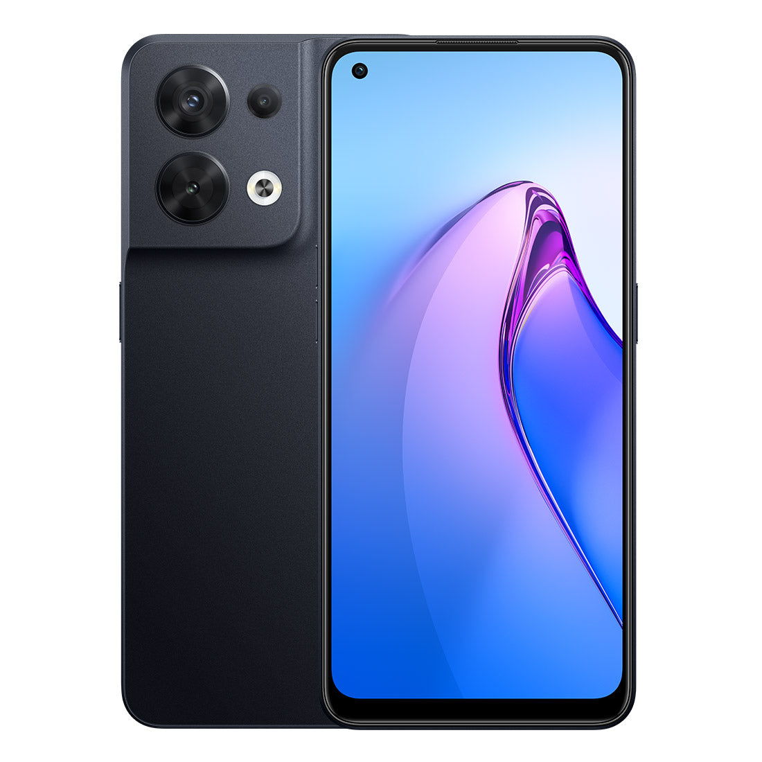 OPPO Reno8 5G (256GB/8GB, 6.4 inches) - Shimmer Black - Smartphone Pristine - Refurbished OPPO