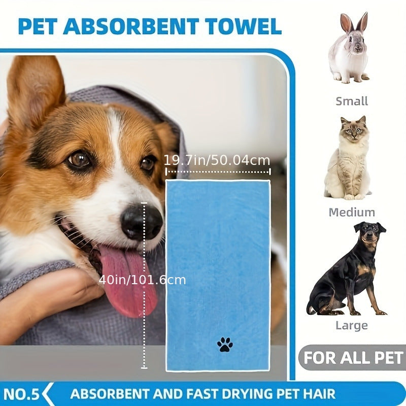 Pink 6-Piece Dog Grooming Bath Set - Absorbent Microfiber Towels & Wash Mitts for Shiny Coats Tristar Online