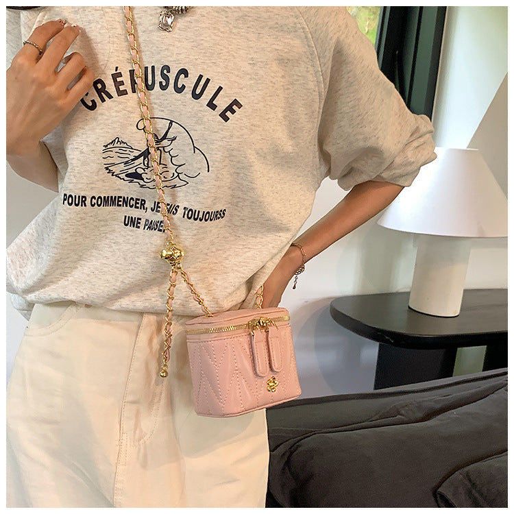 Pink Chic Quilted Mini Box Crossbody Bag - Luxury Style Chain Purse for Women Tristar Online