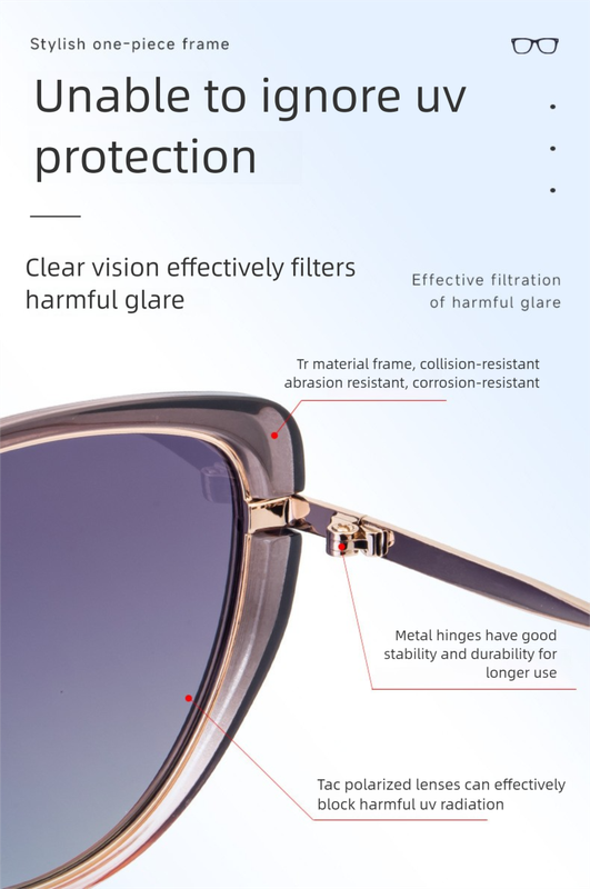 Pink Frame Chic Cat Eye Polarized Sunglasses for Women - Lightweight UV Protection Fashion Eyewear Tristar Online