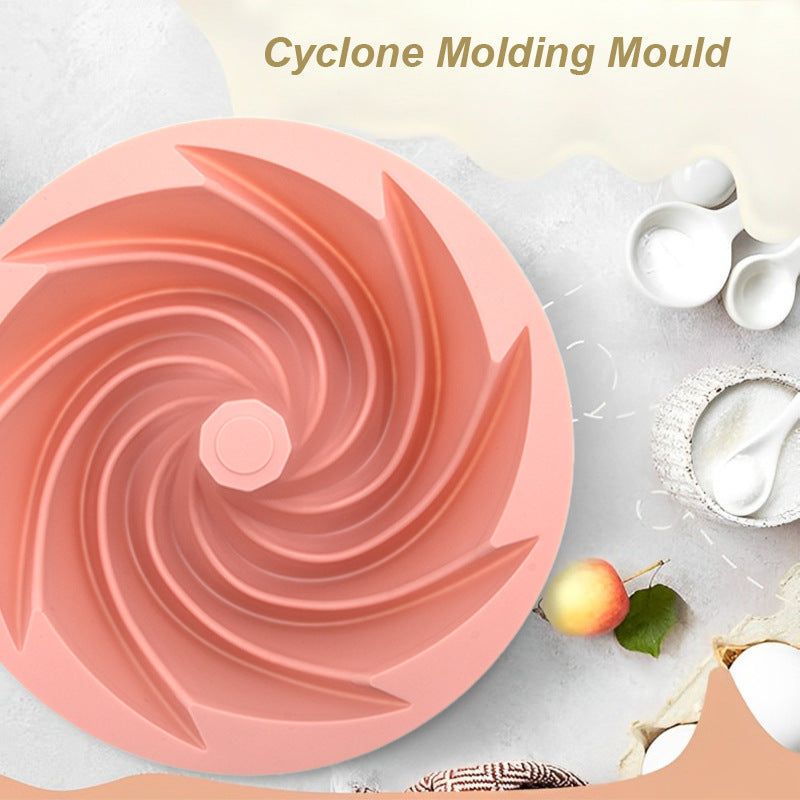 Pink Non-Stick Silicone Cyclone Cake Pan Set (10 Molds) - Perfect for Desserts Tristar Online