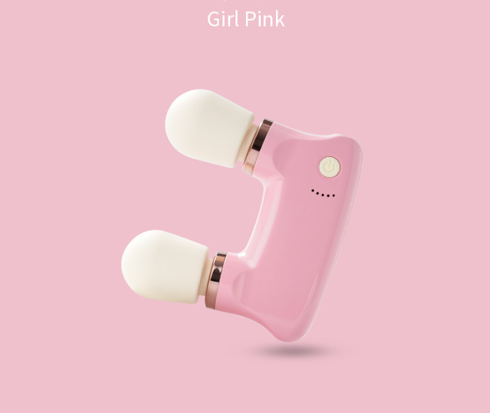 Pink Portable Dual Head Mini Massager - 5 Modes, Quiet Operation, USB-C Rechargeable Tristar Online