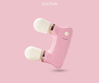 Pink Portable Dual Head Mini Massager - 5 Modes, Quiet Operation, USB-C Rechargeable Tristar Online