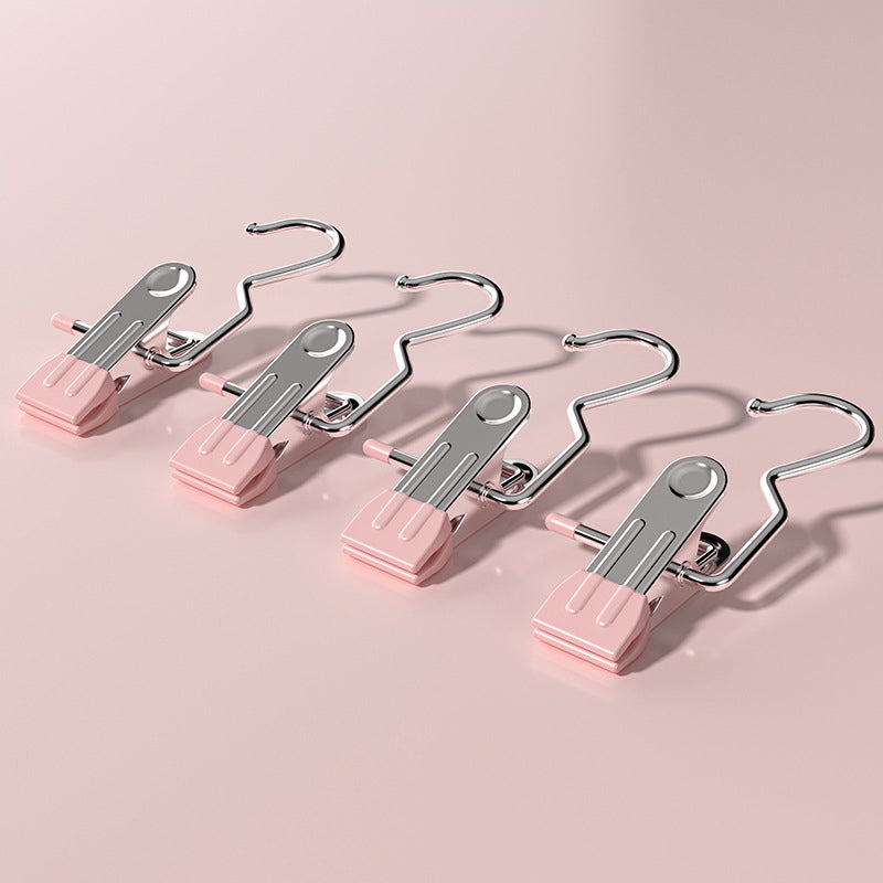 Pink Stainless Steel Hanging Clips (35 PCS) - Strong Grip for Pants, Hats, Socks, Laundry Tristar Online