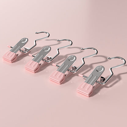 Pink Stainless Steel Hanging Clips (35 PCS) - Strong Grip for Pants, Hats, Socks, Laundry Tristar Online