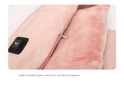 Pink USB Electric Heated Scarf - Portable Puffer Neck Warmer with 3-Level Heat Control for Winter Tristar Online
