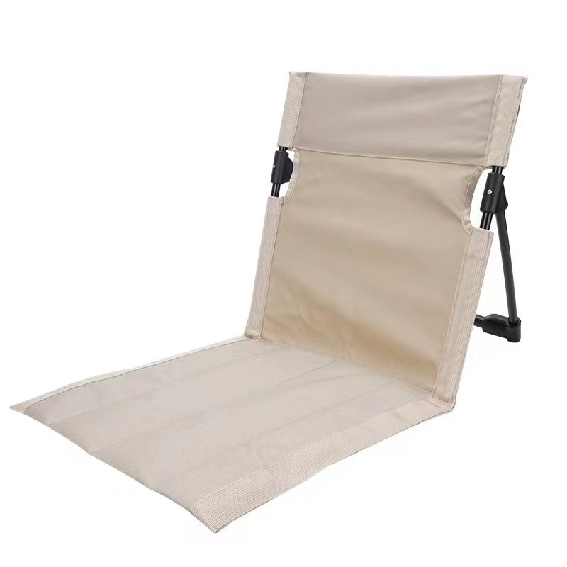 Portable Folding Beach Chair - Reclining Outdoor Seat 68x39.5x40.5cm with Carry Bag in white Tristar Online