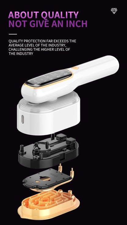 Portable Handheld Garment Steamer & Mini Iron - Smart Temperature Control, Rapid Heating & Powerful Steam for All Fabrics(White) Tristar Online