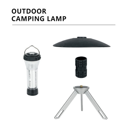 Portable Outdoor Camping Lantern with Tripod Stand, Soft Light Diffuser & USB-C Charging(black) Tristar Online