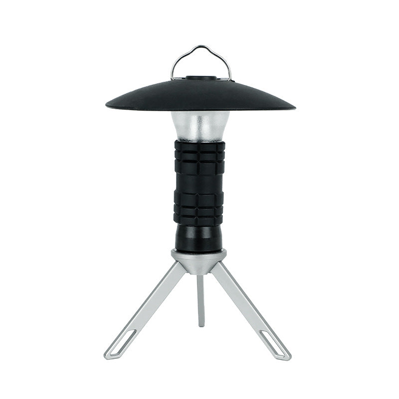 Portable Outdoor Camping Lantern with Tripod Stand, Soft Light Diffuser & USB-C Charging(black) Tristar Online