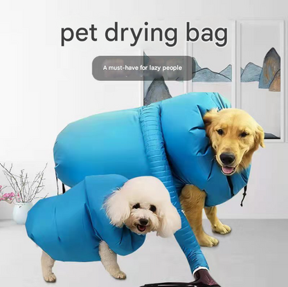 Portable Pet Grooming Dryer Bag - Hands-Free Quick-Drying Coat for Dogs & Cats After Bath(Size M) Tristar Online
