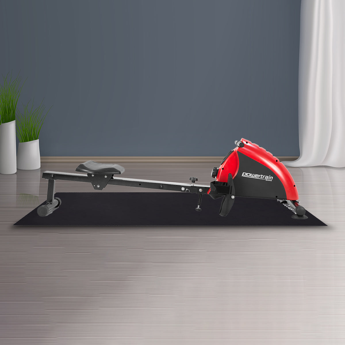 Powertrain 2m x 1m Treadmill Mat 5mm Non-Slip High-Density EVA Foam Gym Equipment Floor Protector Noise Reducing Mat