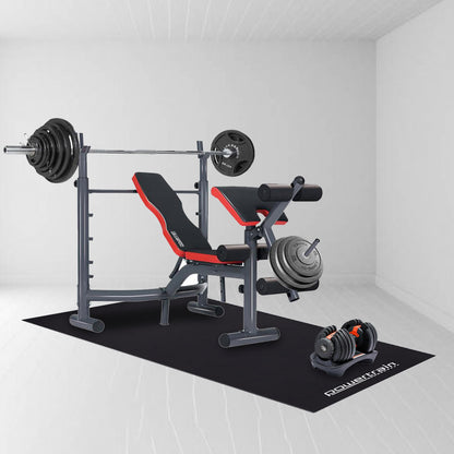Powertrain 2m x 1m Treadmill Mat 5mm Non-Slip High-Density EVA Foam Gym Equipment Floor Protector Noise Reducing Mat