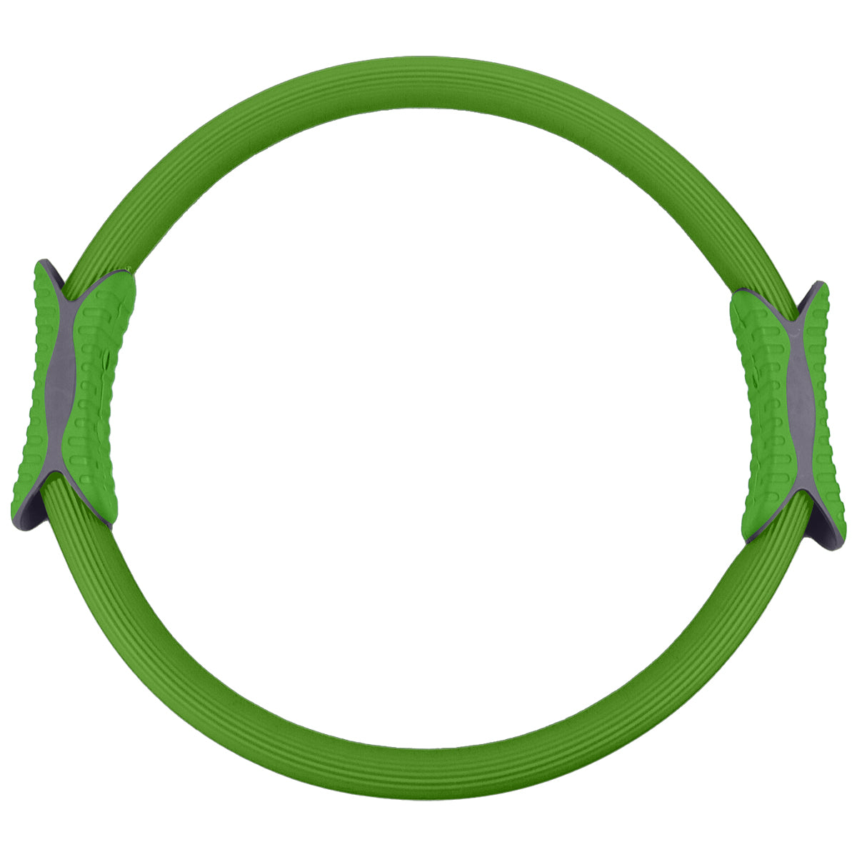 Powertrain 40cm Pilates Ring Magic Fitness Circle Dual Grip Handles for Yoga Core Thigh Workout Resistance - Green