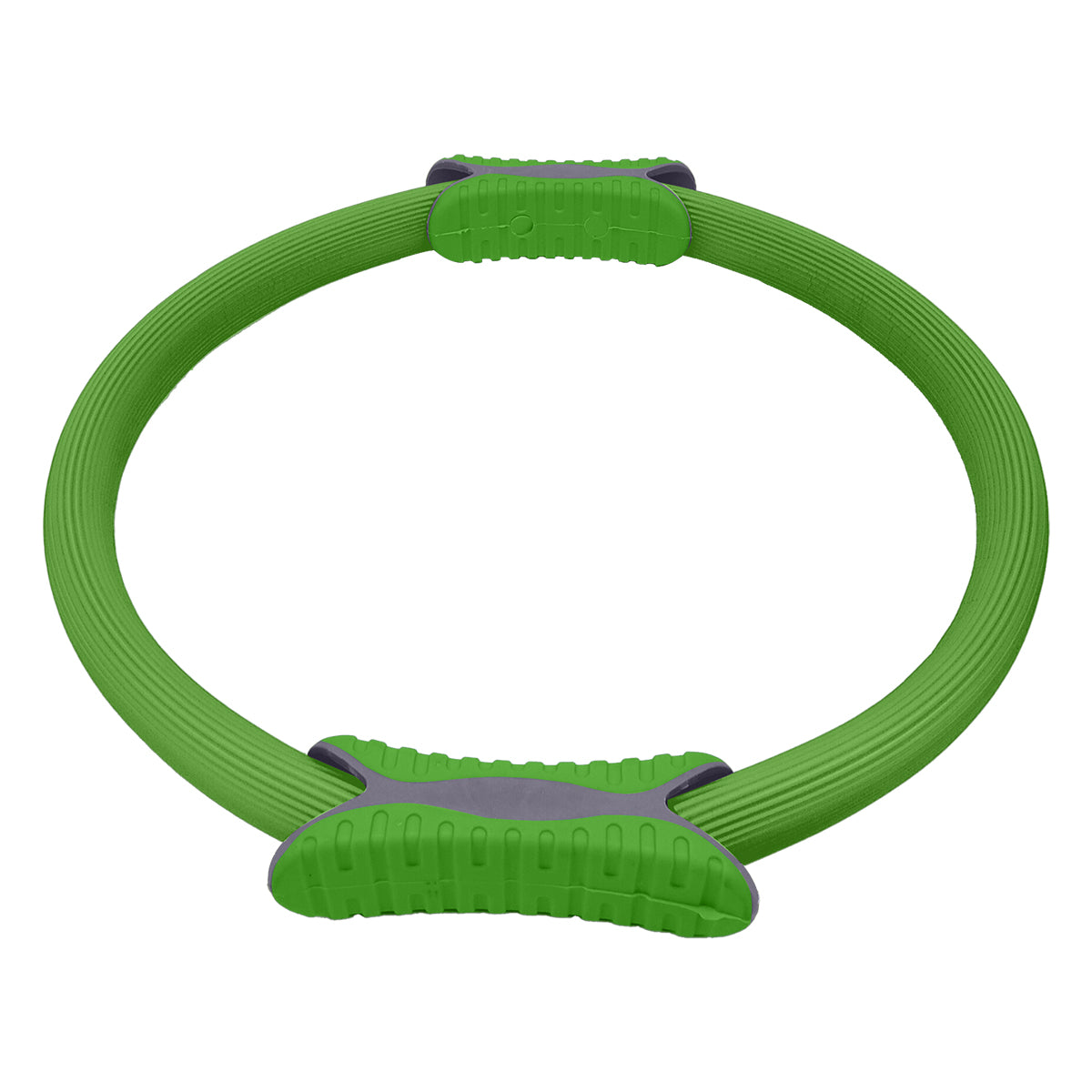 Powertrain 40cm Pilates Ring Magic Fitness Circle Dual Grip Handles for Yoga Core Thigh Workout Resistance - Green