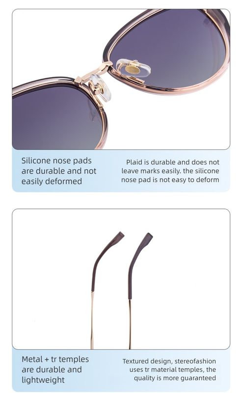 Purple Frame Chic Cat Eye Polarized Sunglasses for Women - Lightweight UV Protection Fashion Eyewear Tristar Online