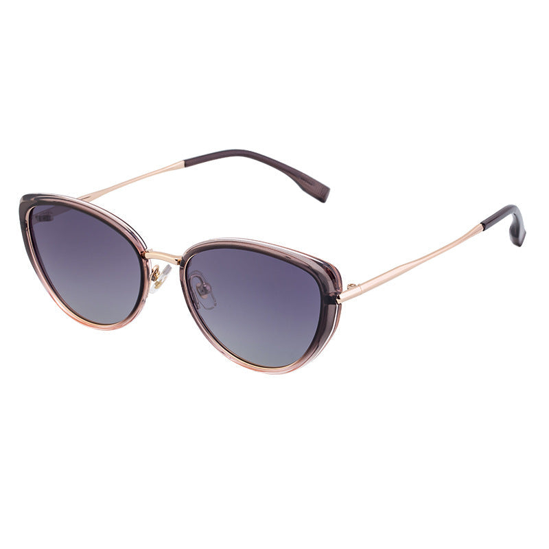 Purple Frame Chic Cat Eye Polarized Sunglasses for Women - Lightweight UV Protection Fashion Eyewear Tristar Online