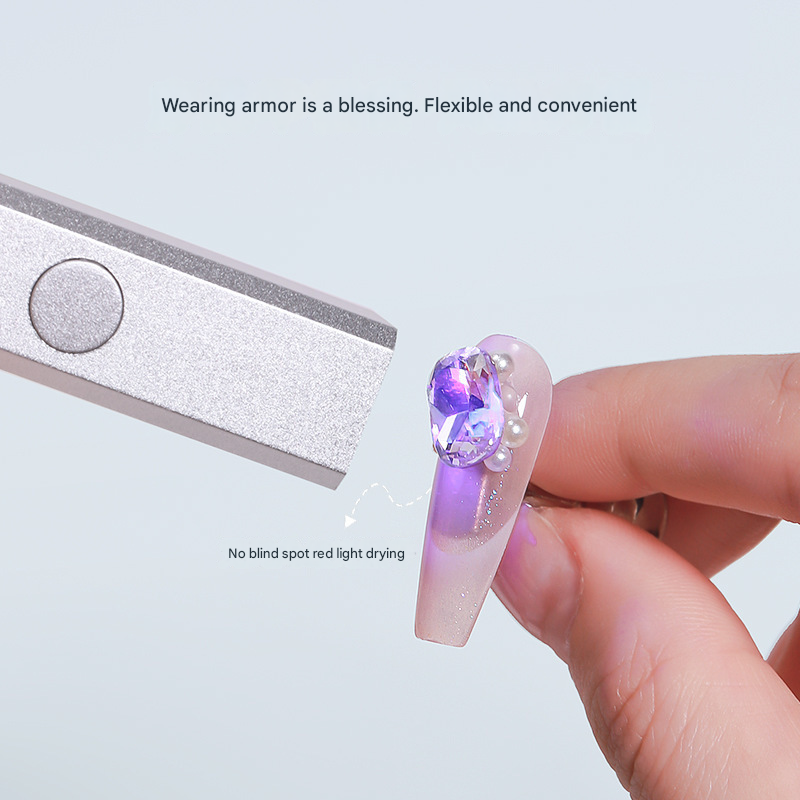 Purple Handheld UV LED Nail Curing Pen - Portable USB-C Rechargeable Light for Fast-Drying Gel Polish & Nail Art Tristar Online
