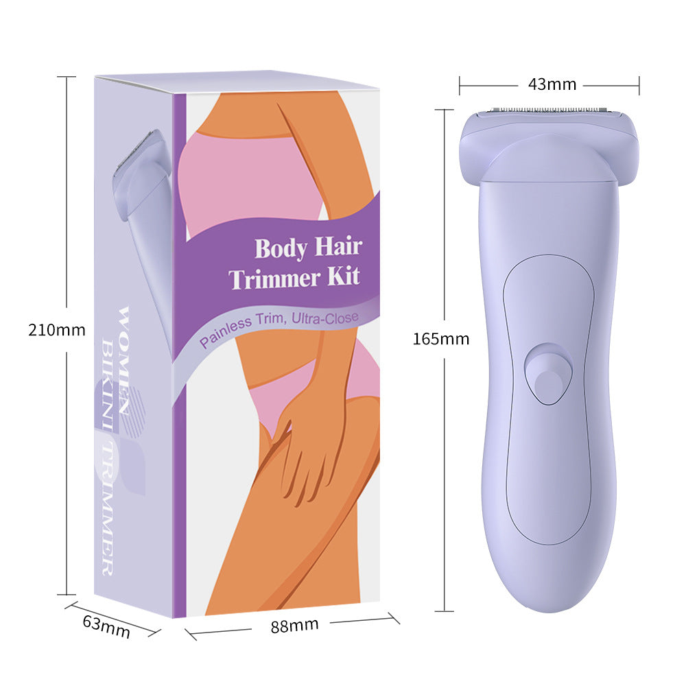 Purple (Precision cutter head) Women's Electric Body & Bikini Trimmer Kit - Painless Ultra-Close Shaver Tristar Online
