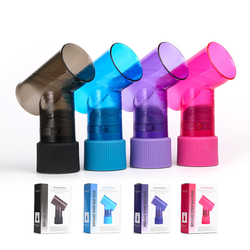 Purple Wind Spin Hair Curler Diffuser - Universal Hair Dryer Attachment for Effortless Waves and Curls Tristar Online