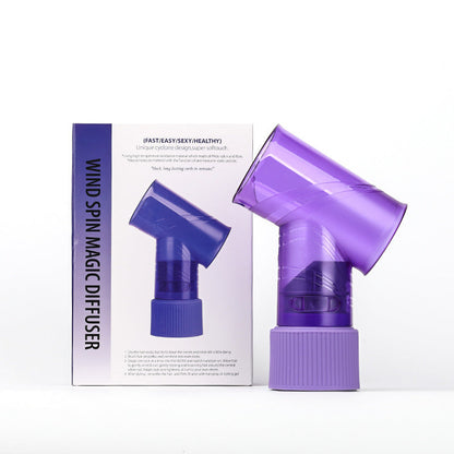 Purple Wind Spin Hair Curler Diffuser - Universal Hair Dryer Attachment for Effortless Waves and Curls Tristar Online
