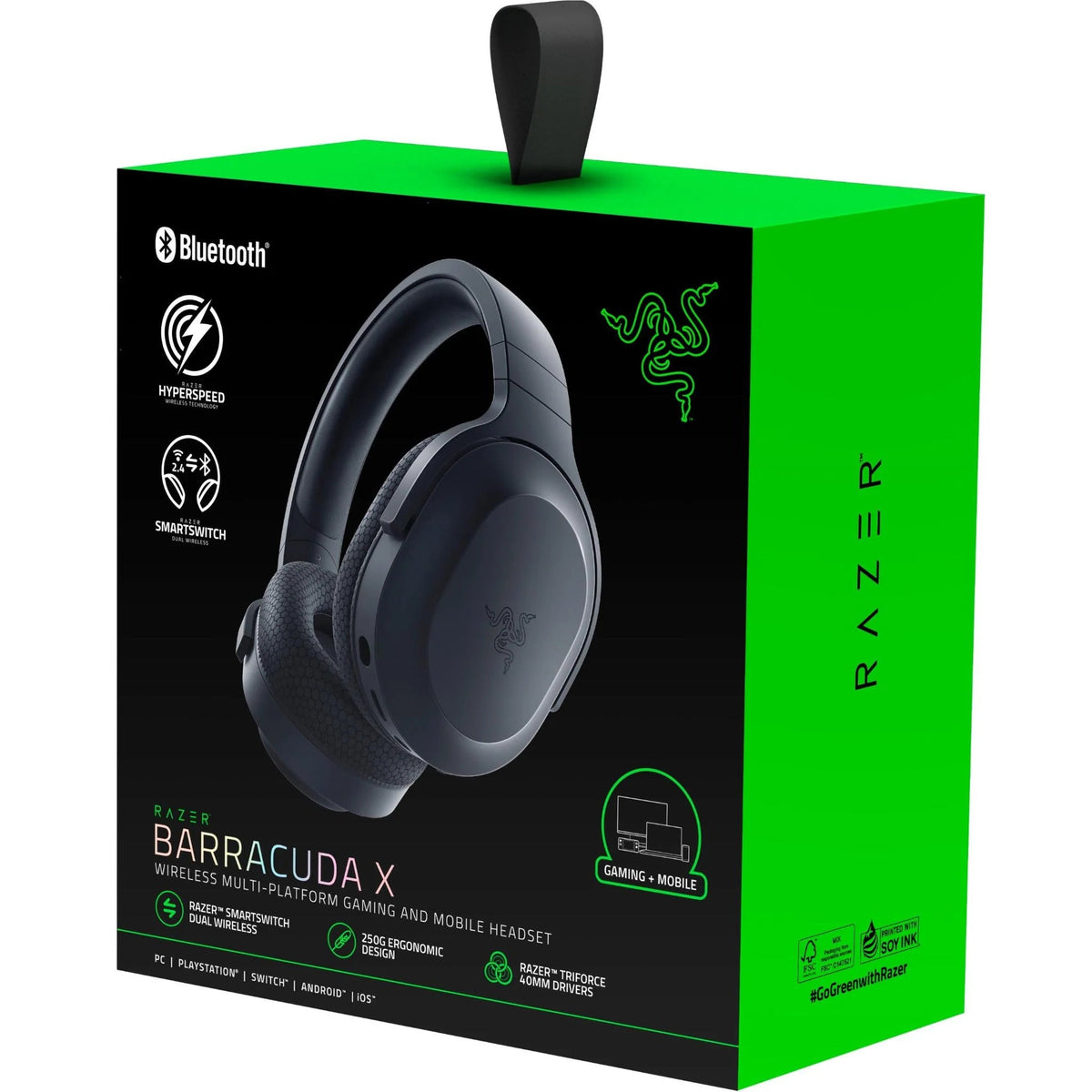 Razer Barracuda Wireless Gaming Headset Black - (AU version) Razer Barracuda