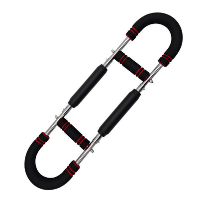 Red Black Adjustable U-Shaped Arm Exerciser - For Home Fitness Strength Training (30kg) Tristar Online