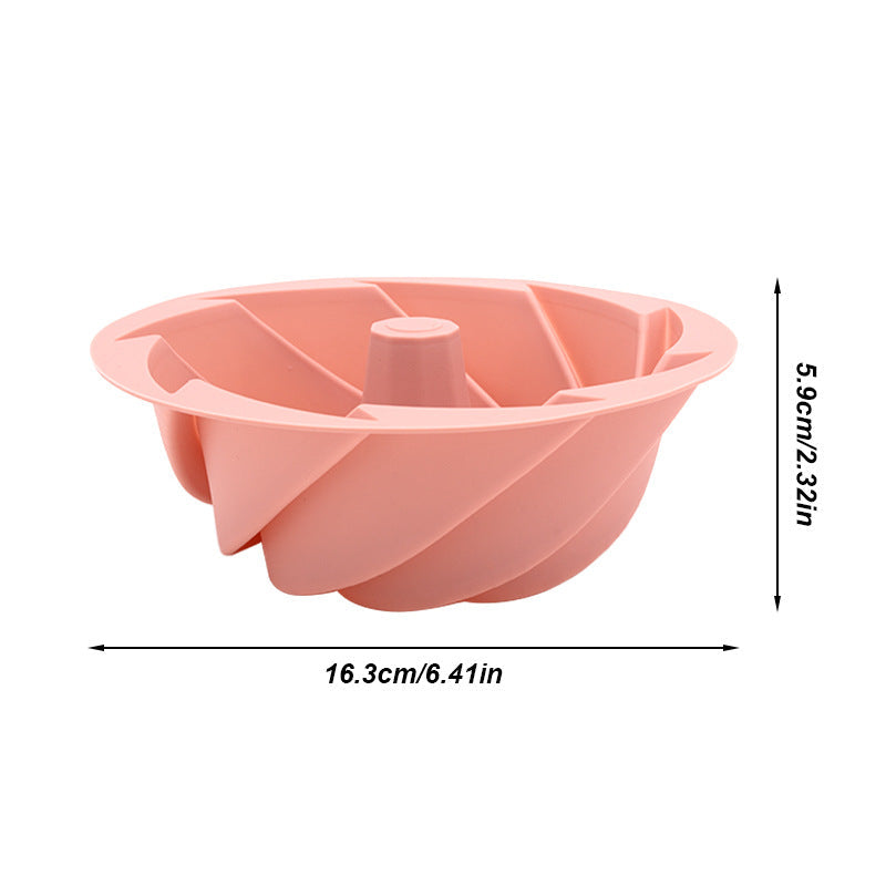 Red Non-Stick Silicone Cyclone Cake Pan Set (10 Molds) - Perfect for Desserts Tristar Online