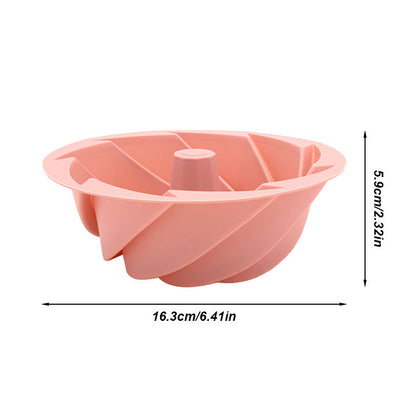 Red Non-Stick Silicone Cyclone Cake Pan Set (10 Molds) - Perfect for Desserts Tristar Online