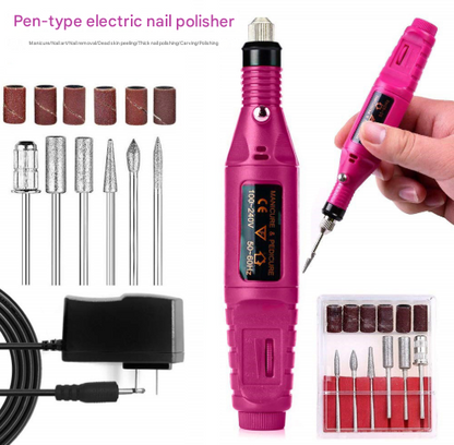 Regular Set Portable Electric Nail Drill Kit - USB Manicure Pedicure Polishing & Shaping Tool Set Tristar Online