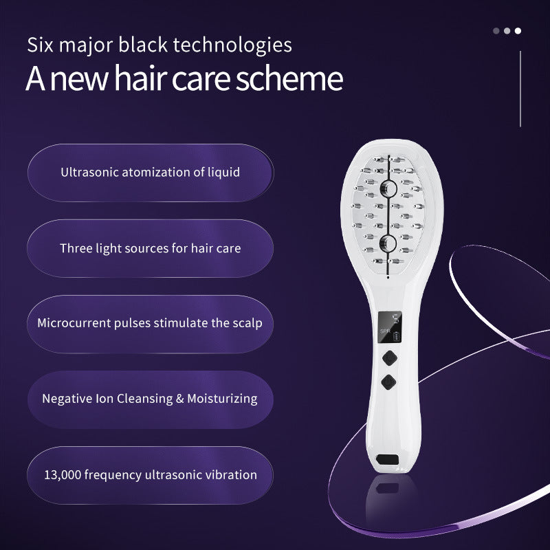 Revitalizing LED Hair Growth Comb: EMS Microcurrent, Red & Blue Light Therapy, Scalp Massager Tristar Online