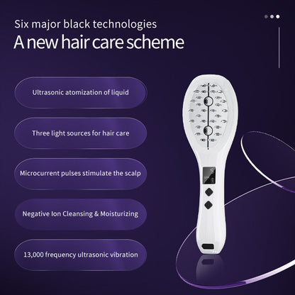 Revitalizing LED Hair Growth Comb: EMS Microcurrent, Red & Blue Light Therapy, Scalp Massager Tristar Online